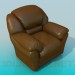 3d model Leather chair - preview