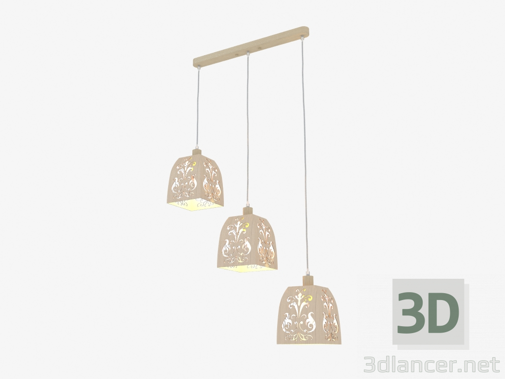 3D modeli Süspansiyon lambası FERRO (ARM610-03-W) - önizleme