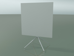 Square table 5708, 5725 (H 74 - 79x79 cm, folded, White, LU1)