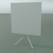 modello 3D Tavolo quadrato 5708, 5725 (H 74 - 79x79 cm, piegato, bianco, LU1) - anteprima