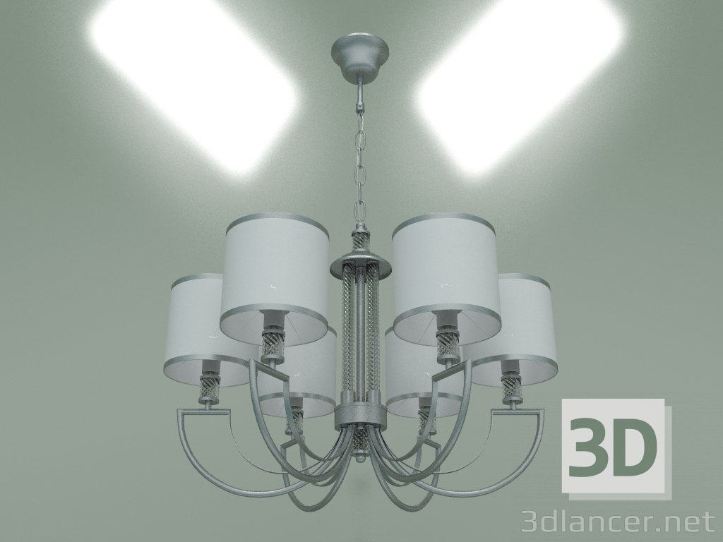 3d model Pendant chandelier Licata 60099-6 (silver) - preview