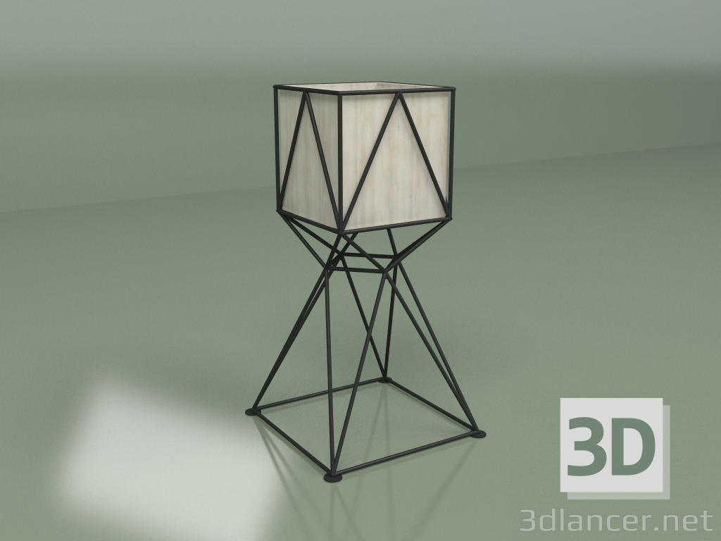 modèle 3D Pot de fleurs HERBA 710 (frêne blanchi) - preview