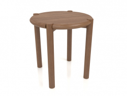 Stool (rounded end) (D=420x433, wood brown light)