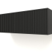 modèle 3D Étagère suspendue ST 06 (2 portes ondulées, 800x315x250, bois noir) - preview