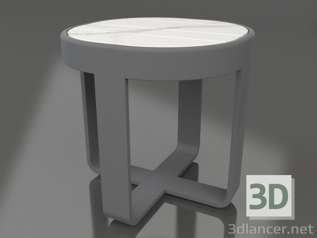 3D Modell Runder Couchtisch Ø42 (DEKTON Aura, Anthrazit) - Vorschau