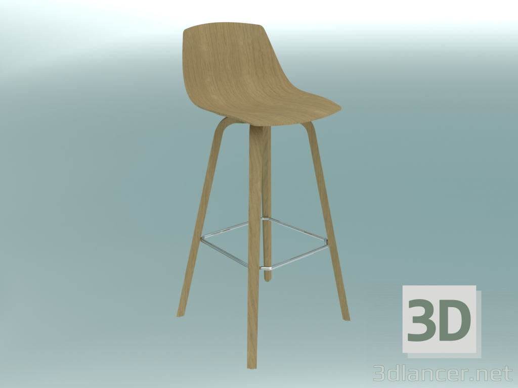 modèle 3D Chaise de bar MIUNN (S105 H75) - preview