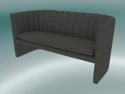 Preguiçoso dobro do sofá (SC25, H 75cm, 150x65cm, veludo 12 cinzas)