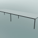 modèle 3D Base de table rectangulaire 440x110 cm (Blanc, Noir) - preview