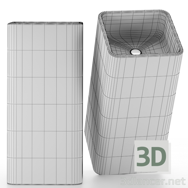 Waschbecken SEMPLICE 3D-Modell kaufen - Rendern