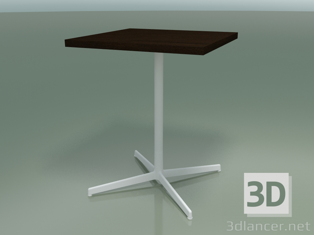 modello 3D Tavolo quadrato 5564 (H 74 - 60x60 cm, Wenge, V12) - anteprima