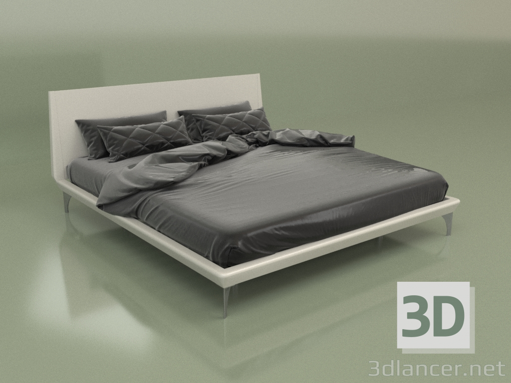 3d модель Ліжко двоспальне GL 2018 (Попелястий) – превью