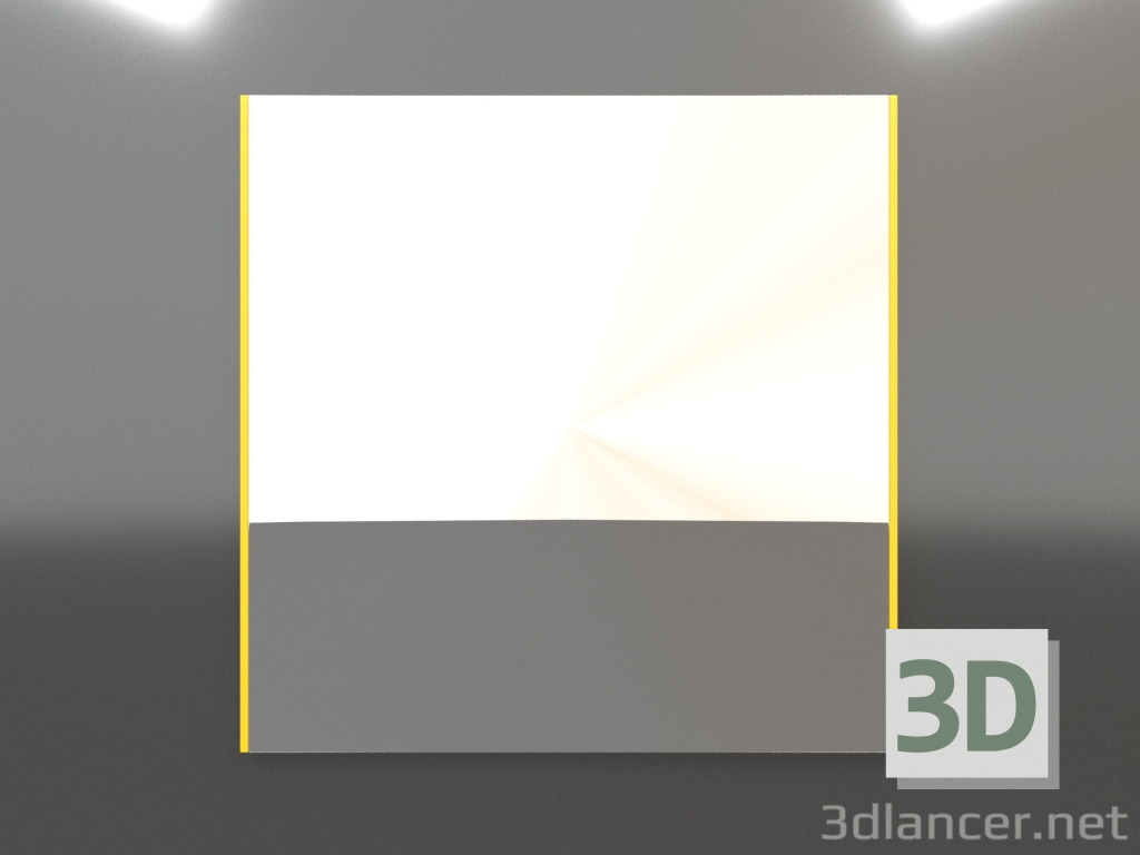3d model Mirror ZL 01 (800х800, luminous yellow) - preview