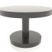 3 डी मॉडल कॉफी टेबल जेटी 022 (डी = 600x400, काला प्लास्टिक रंग) - पूर्वावलोकन