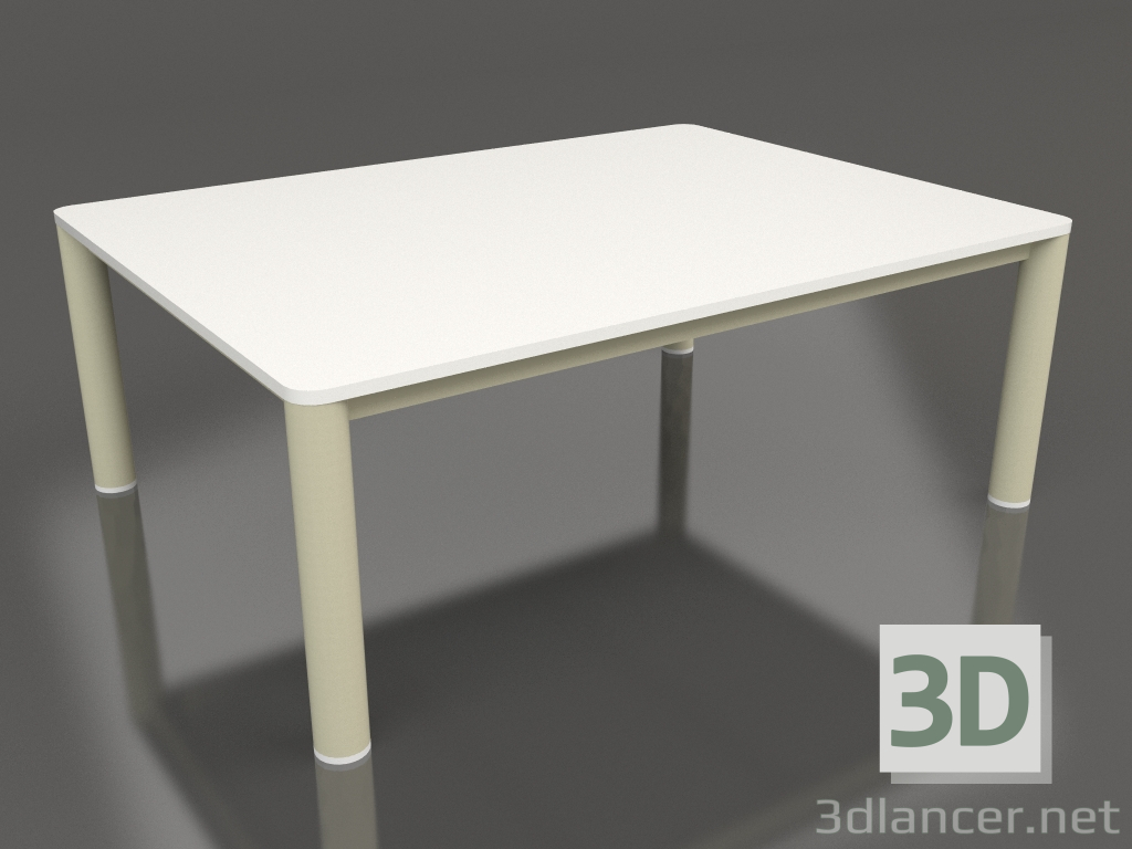modello 3D Tavolino 70×94 (Oro, DEKTON Zenith) - anteprima