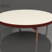 3d model Round coffee table Ø120 (Wine red, DEKTON Danae) - preview
