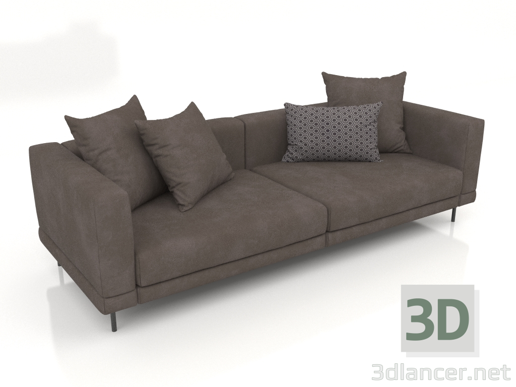 modello 3D Divano Carol-2 (Tessio 29) - anteprima