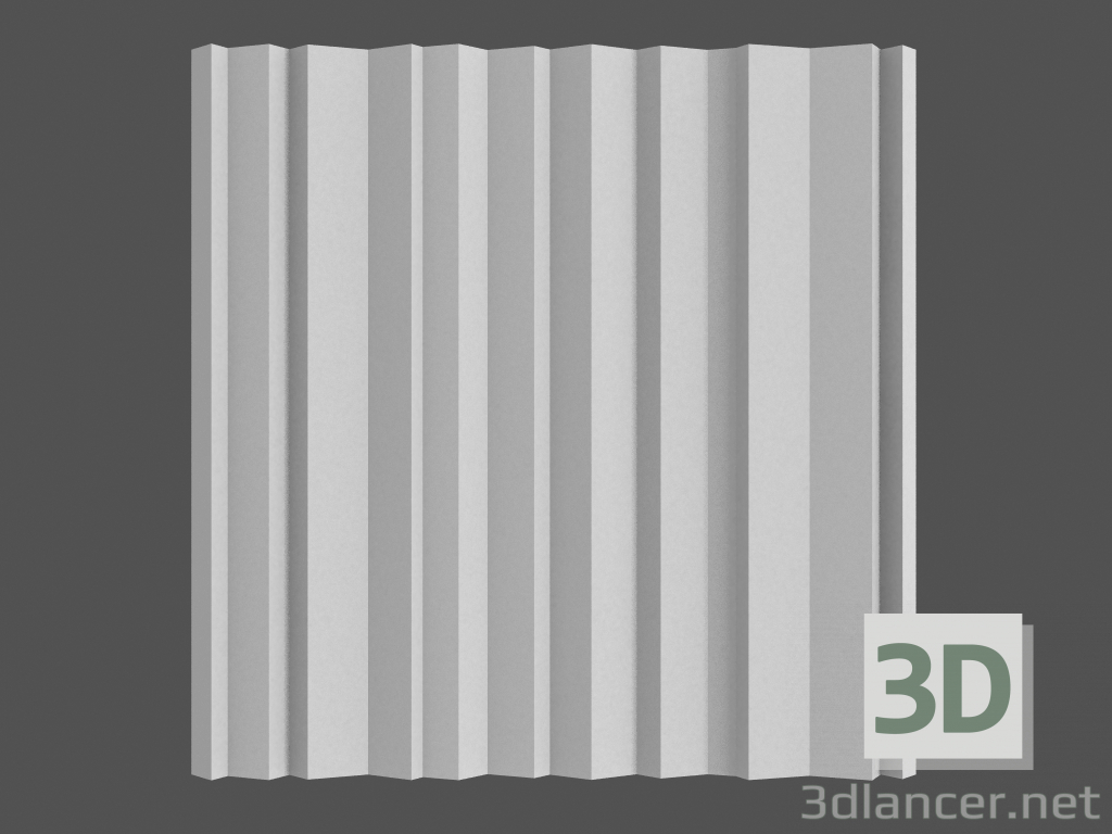 3d model Panel Zebrano 3D - vista previa