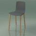 3d model Bar stool 3993 (4 wooden legs, polypropylene, oak) - preview