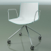 3d model Chair 0369 (4 castors, with armrests, LU1, two-tone polypropylene) - preview