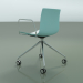 3D Modell Stuhl 0369 (4 Rollen, mit Armlehnen, LU1, zweifarbiges Polypropylen) - Vorschau