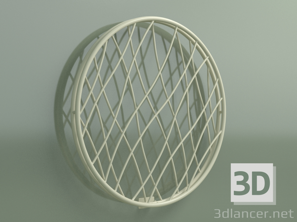 modello 3D Radiator Medusa (1415x1415, Avorio - RAL 1013) - anteprima