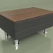 3d model Coffee table Evolution (Black leather) - preview