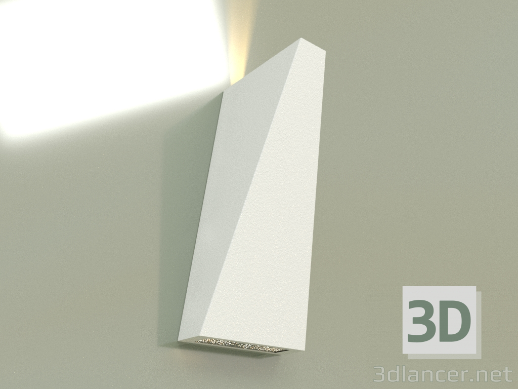 modello 3D Lampada da parete A807 3000K WH - anteprima
