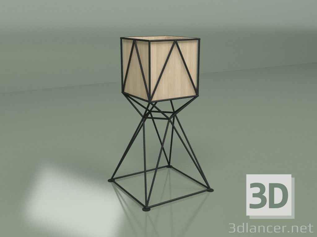 3D Modell Blumentopf HERBA 710 (Esche natur) - Vorschau