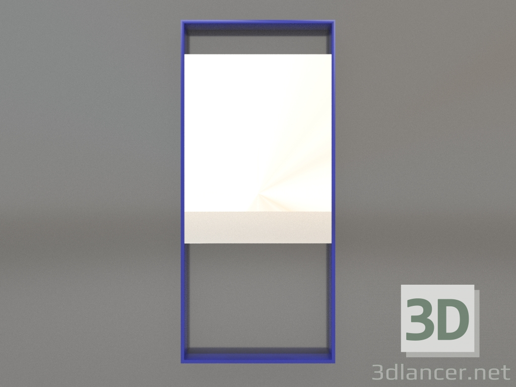 modello 3D Specchio ZL 08 (450x1000, blu) - anteprima