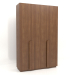 3d model Wardrobe MW 04 wood (option 1, 1830x650x2850, wood brown light) - preview