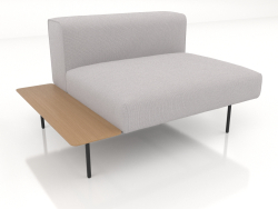 1-seater sofa module with a shelf on the left (option 3)