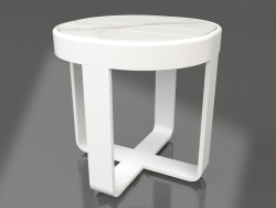 गोल कॉफ़ी टेबल Ø42 (डेकटन ऑरा, सफ़ेद)