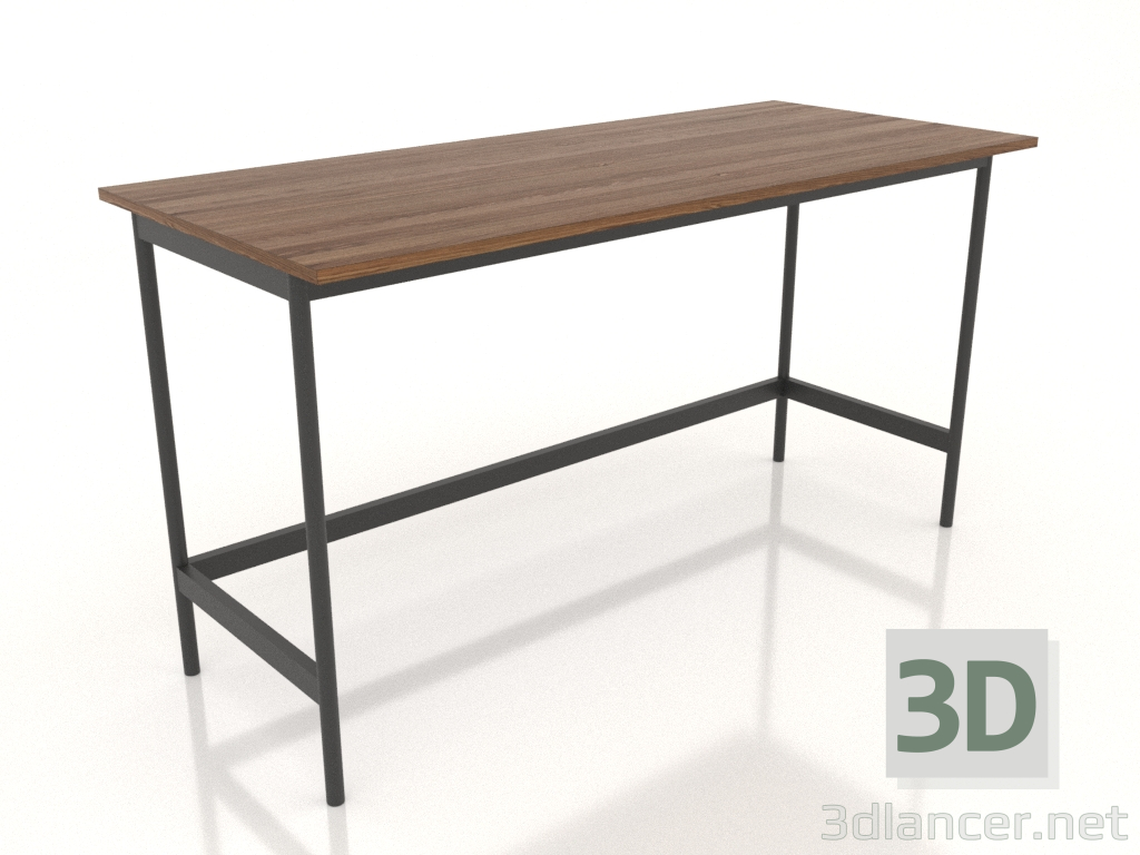 modèle 3D Bureau 1400x600 mm (noyer clair) - preview