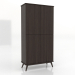 3d model Armario 5 1000x450x2000 mm (nogal fresno) - vista previa