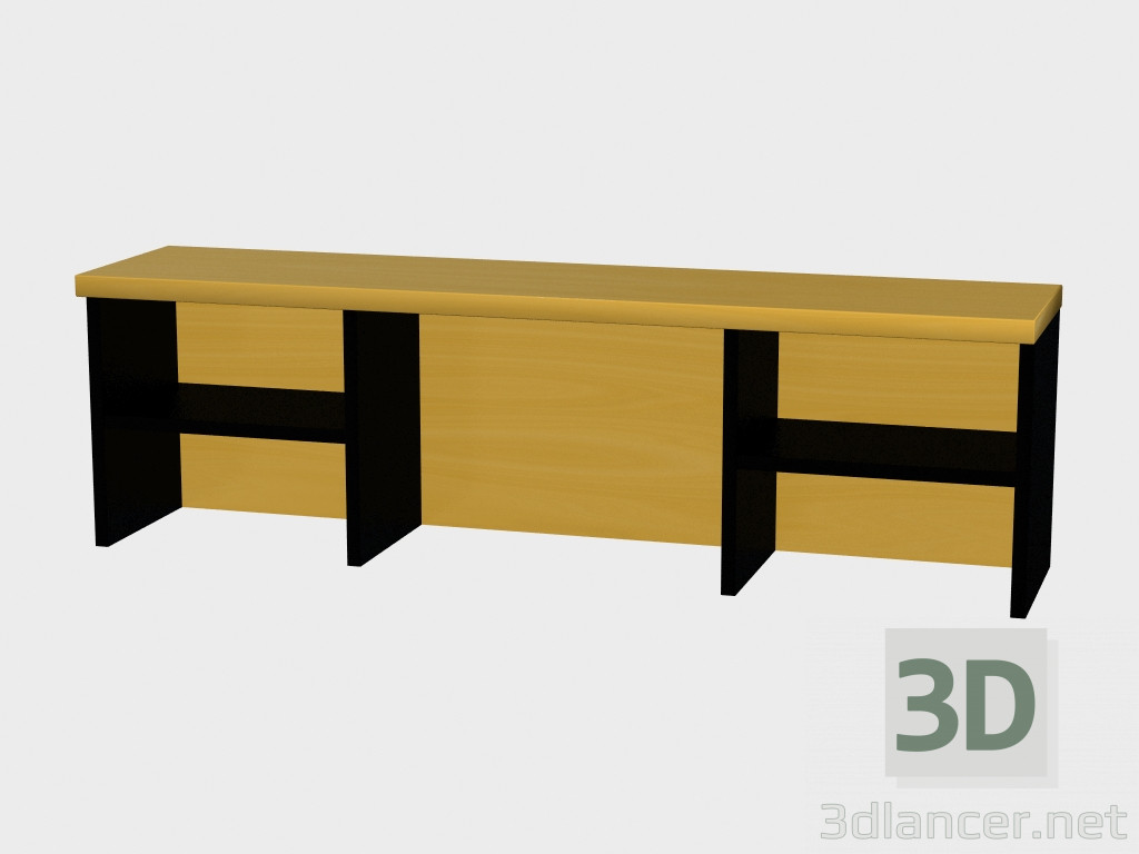 3D Modell Zubehör-Mono Suite Tisch (Regalbrett NB120) - Vorschau
