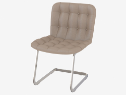 chaise en cuir matelassée RH-304