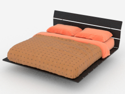 ओरिएंटल शैली में डबल बेड Tadao