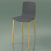 Modelo 3d Cadeira alta 3993 (4 pernas de madeira, polipropileno, bétula natural) - preview
