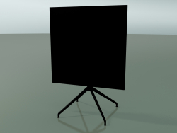 Стол квадратный 5708, 5725 (H 74 - 79x79 cm, cложенный, Black, V39)