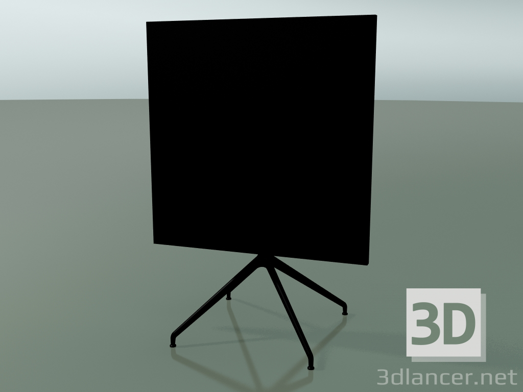 3D modeli Kare masa 5708, 5725 (H 74 - 79x79 cm, katlanmış, Siyah, V39) - önizleme