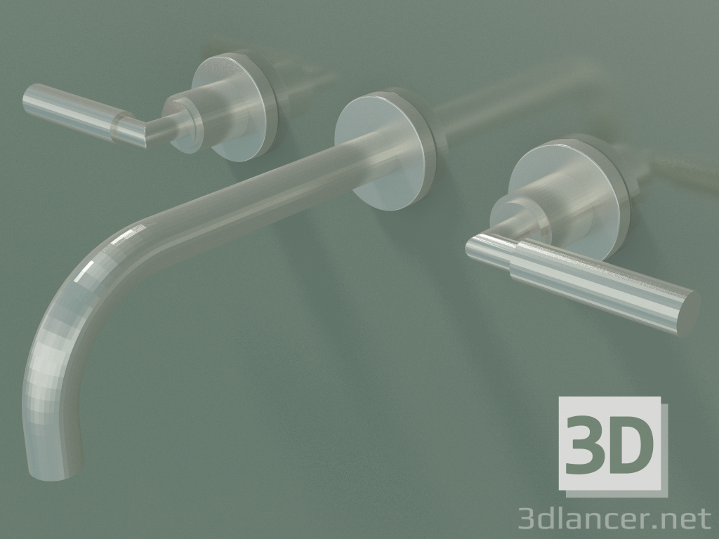 3D Modell Wandwaschbeckenmischer ohne Abfallgarnitur (36 712 882-060010) - Vorschau