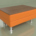 modello 3D Tavolino Evolution (pelle arancione) - anteprima