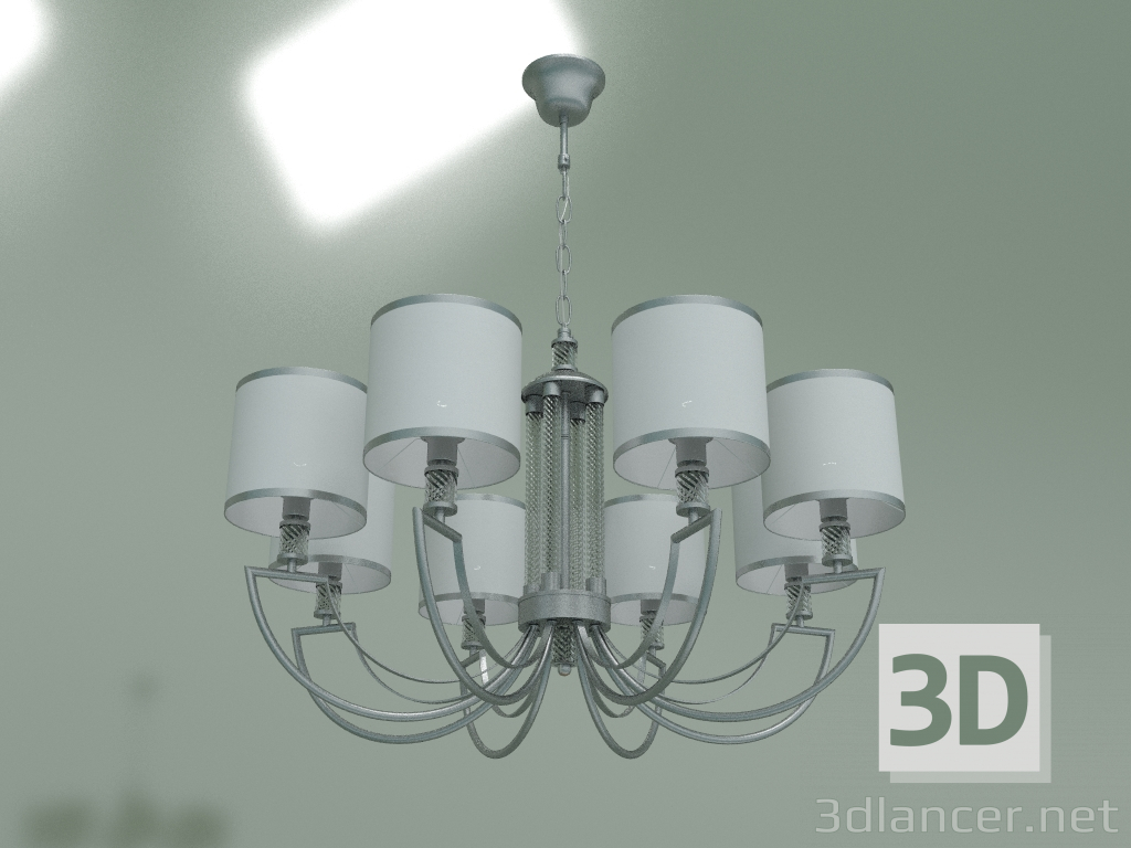 3d model Pendant chandelier Licata 60099-8 (silver) - preview