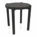 3d model Stool (straight end) (D=400x433, wood black) - preview