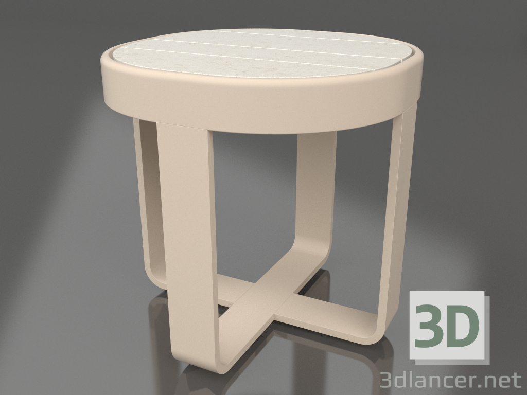 modèle 3D Table basse ronde Ø42 (DEKTON Danae, Sable) - preview