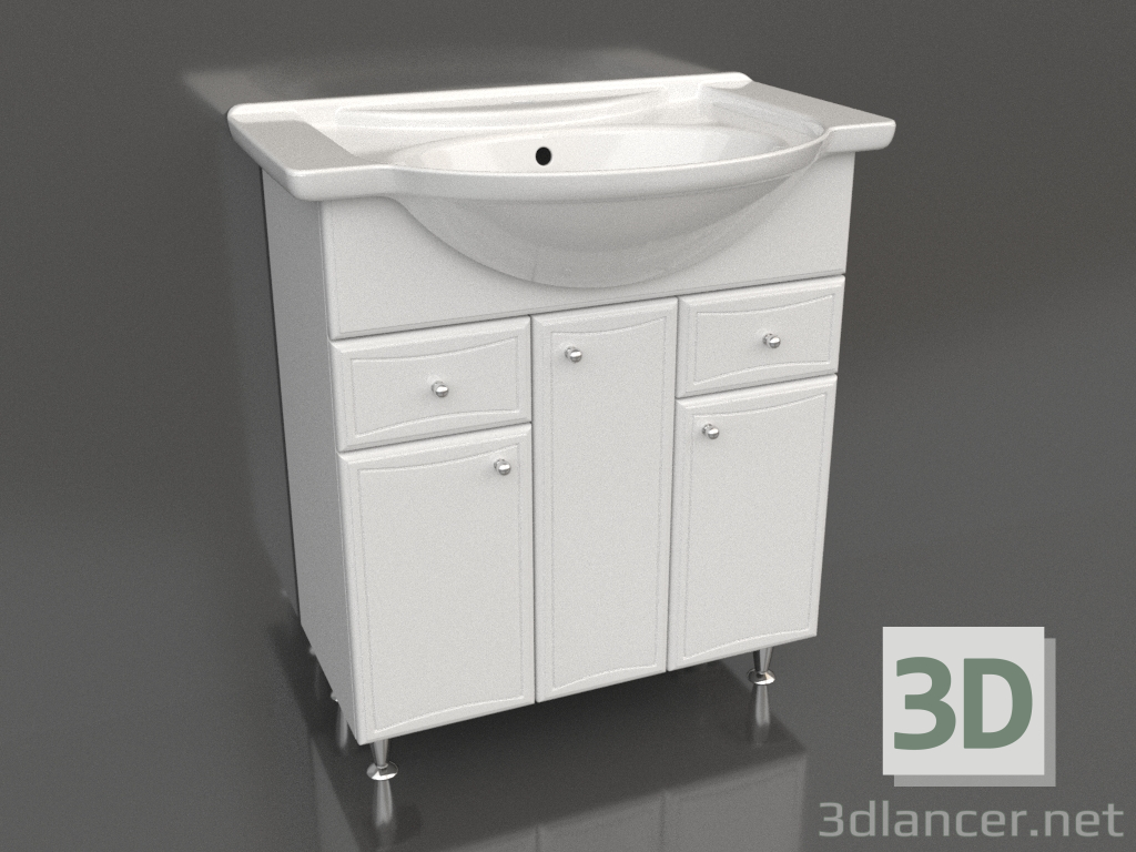 3d model Floor cabinet 75 cm (Ba-L.01.07.K) - preview