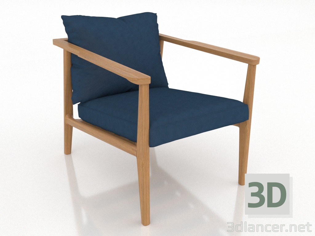 3D modeli Lounge sandalye 640 mm (doğal meşe) - önizleme 3D modeli Lounge sandalye 640 mm (doğal meşe) - önizleme