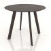 3d model Mesa de comedor BRASKO 900x900x750 mm (roble oscuro) - vista previa
