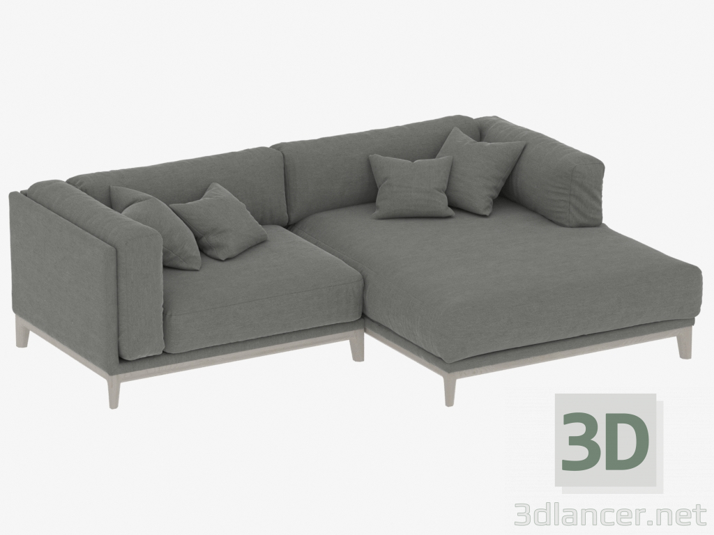 3d model Modular sofa CASE 2480mm (art 901-908) - preview