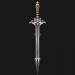 3d Fantasy sword 16 3d model модель купить - ракурс